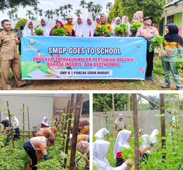 SMGP Goes to School Eskul Pertanian Organik, Geothermal dan English Class