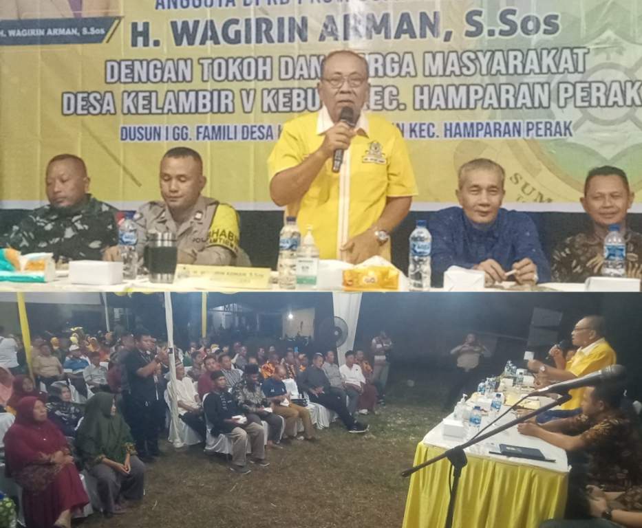 Saat Reses Wagirin Arman, Warga Klambir V Minta Dibangun Pusat Pasar