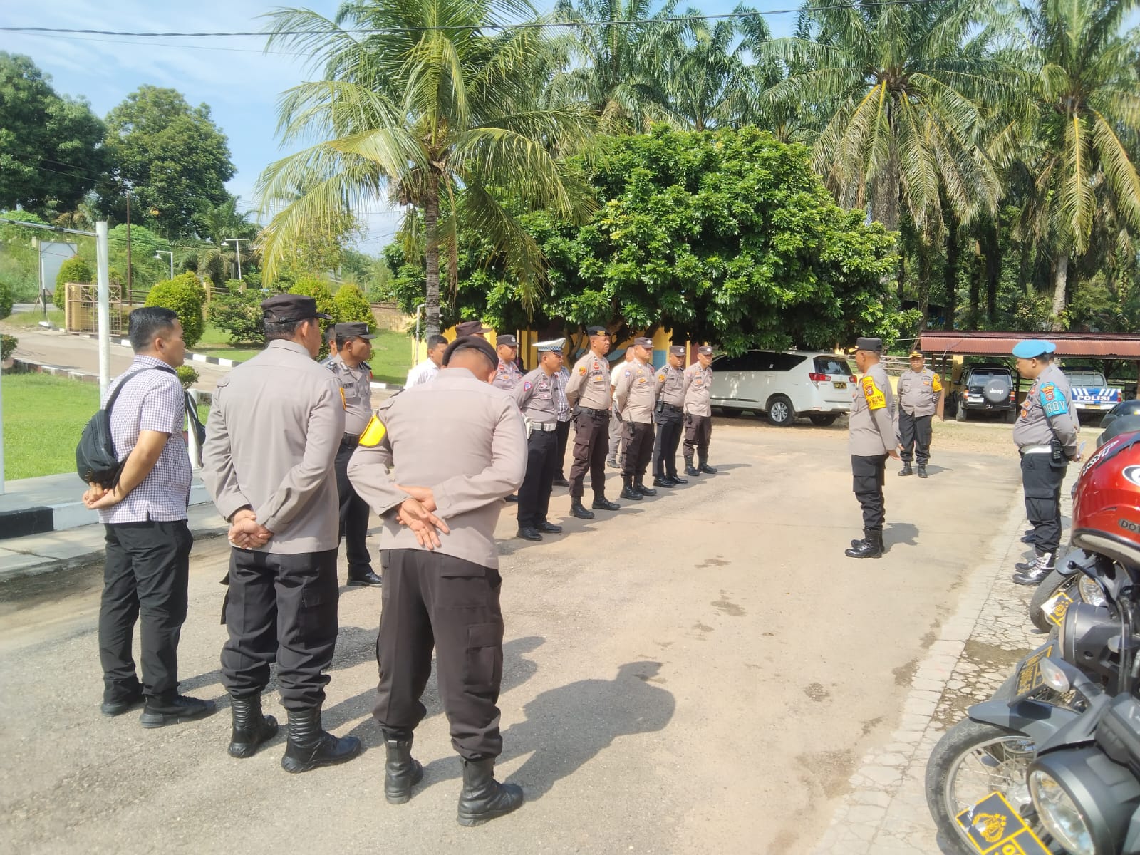 Dalam Rangka Mutasi di Jajaran Polres Palas, Waka Polres Palas Melaksanakan Verifikasi Ke Polsek Sosa
