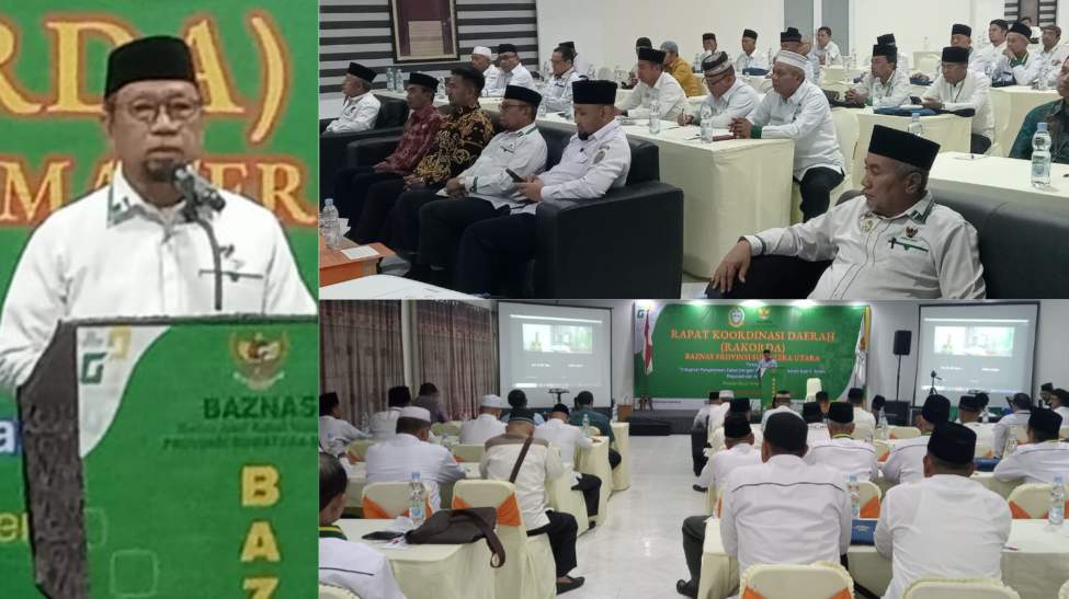 Buka Rakorda Baznas Sumut, Prof KH Noor Achmad MA Apresiasi Kinerja Baznas Sumut