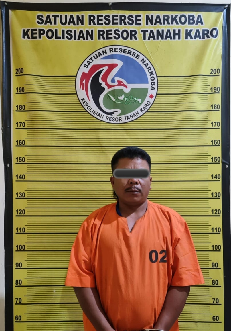 Kantongi Ganja, AM Ditangkap Unit Opsnal Narkoba Polres Karo