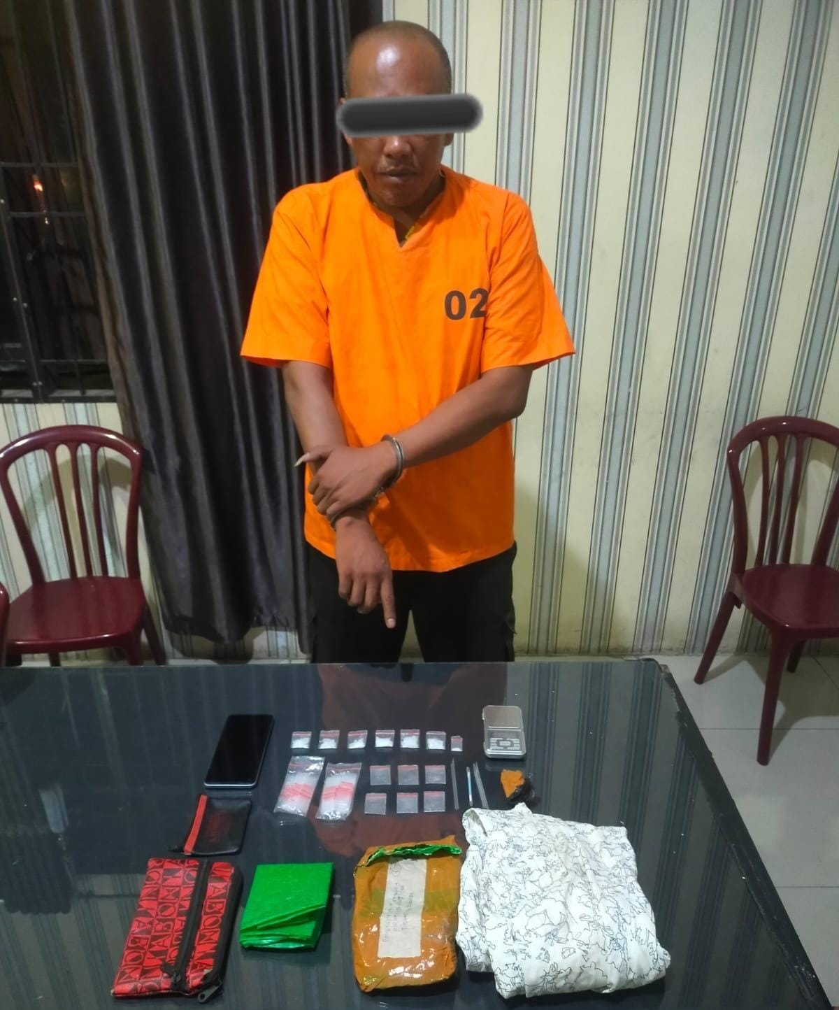 Menunggu Kiriman Paket Sabu, AMS Ditangkap Satresnarkoba Polres Tanah Karo