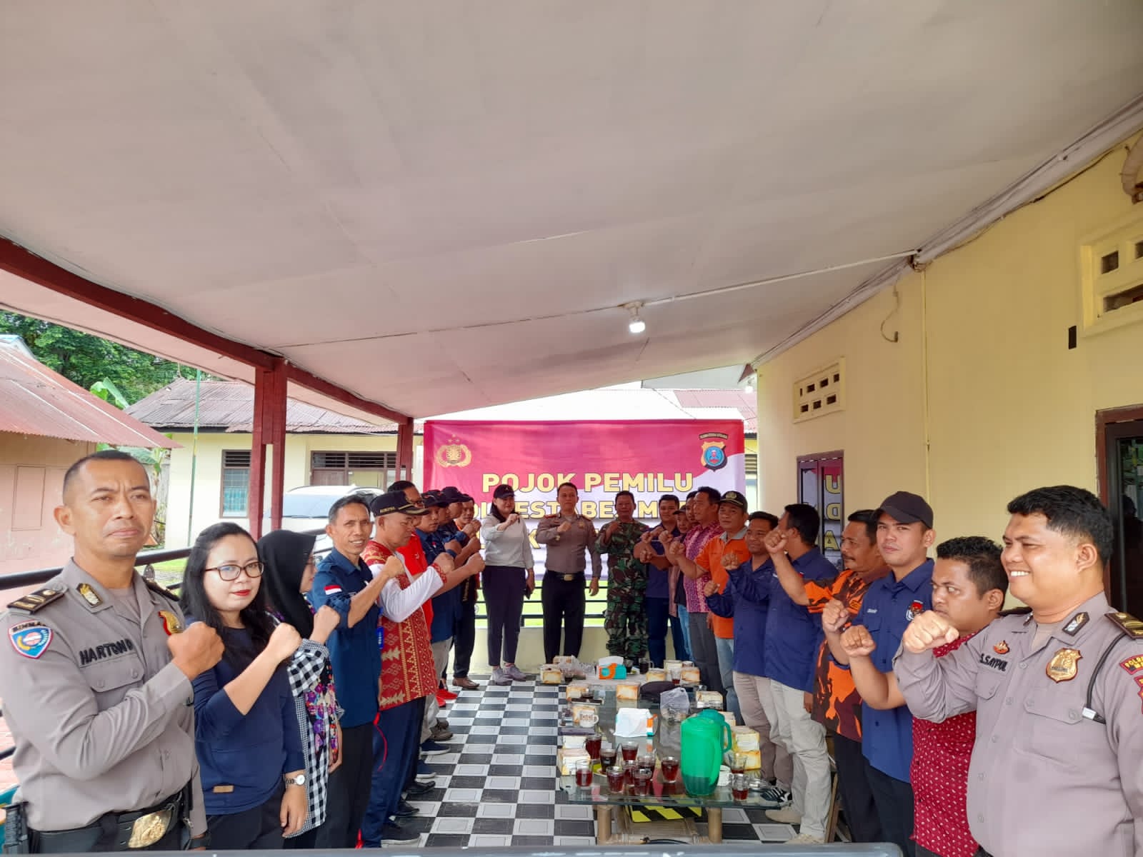 Ciptakan Pemilu Damai 2024, Polsek Kutalimbaru Gelar Pertemuan Dengan Forkopimcam