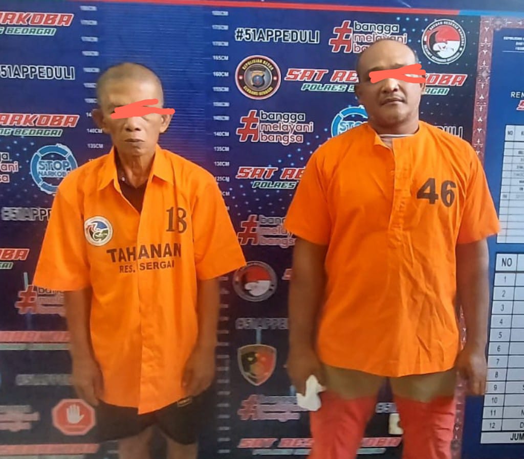 Dua Bandar Ganja Diciduk Satres Narkoba Polres Sergai