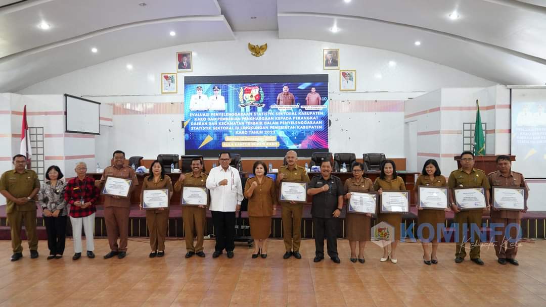 Bupati Karo Buka Kegiatan Evaluasi Penyelenggaraan Statistik Sektoral