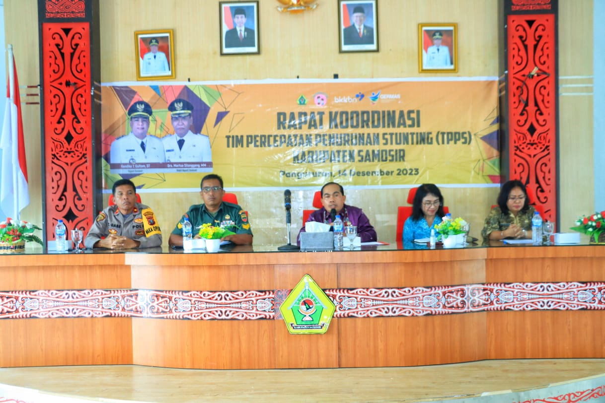 Rakor TPPS  Kabupaten Samosir Bahas Tindak Lanjut Penurunan Stunting