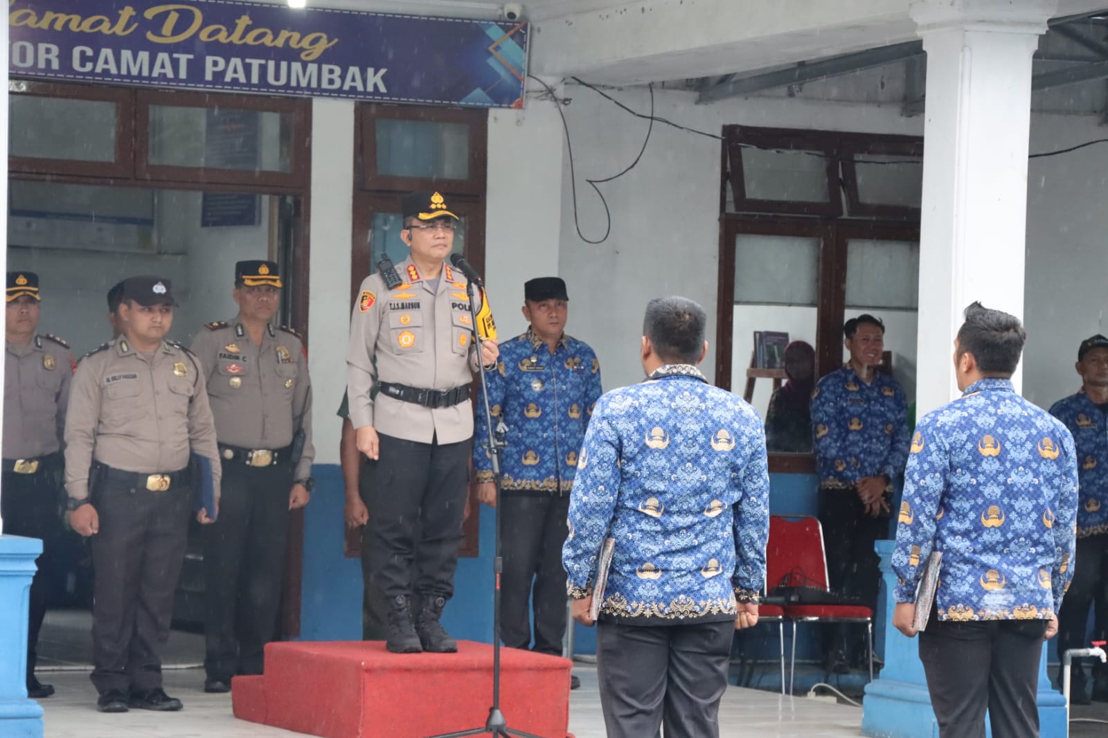 Kapolrestabes Medan Pimpin HKN di Kantor Camat Patumbak