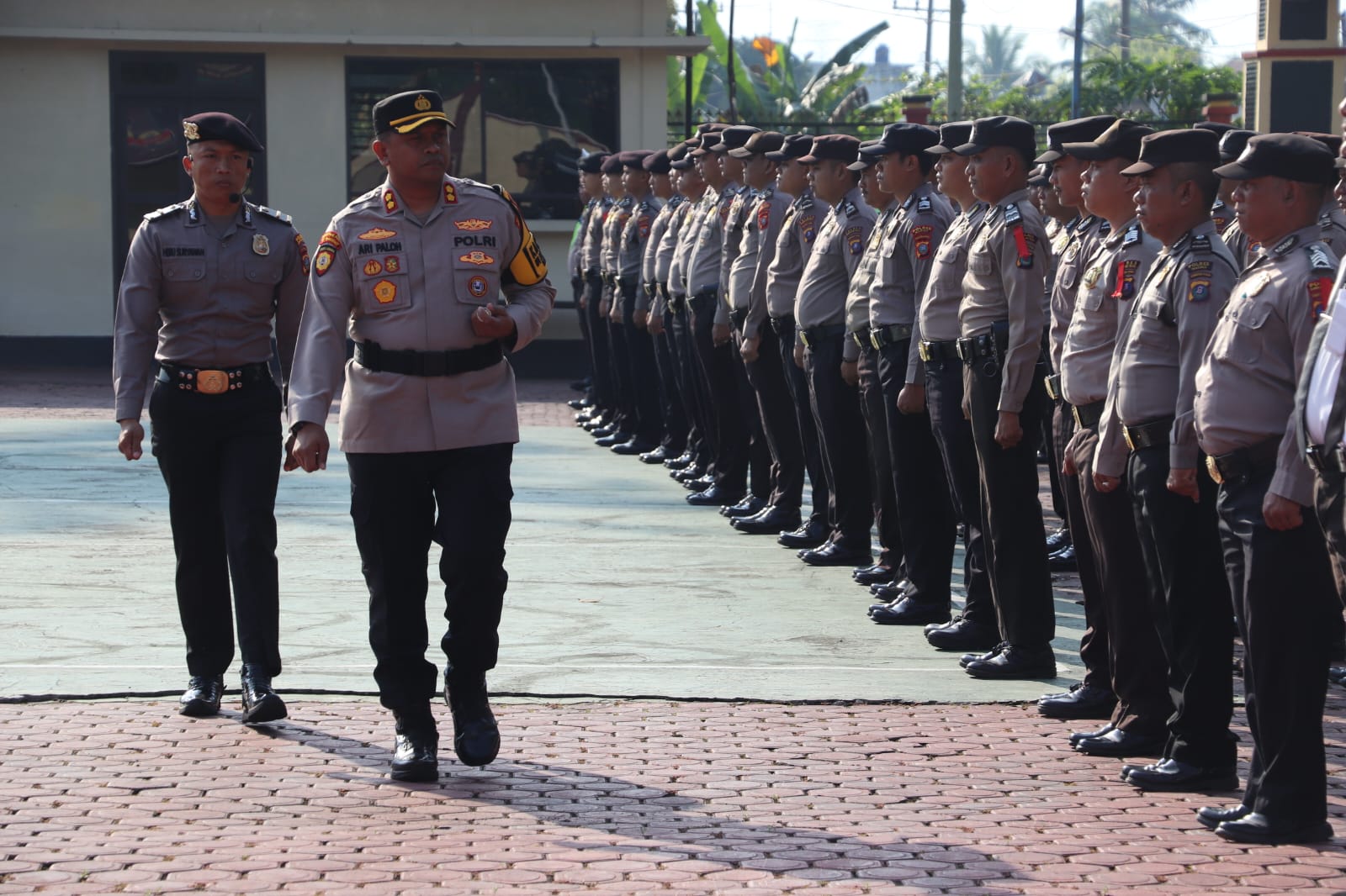 Pimpin Apel Kesiapan, Kapolres Madina: Bersikap Netral Saat Pengamanan TPS Pemilu