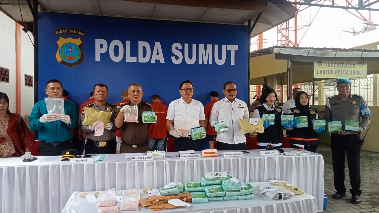 Polda Sumut Musnahkan Barang Bukti Narkoba