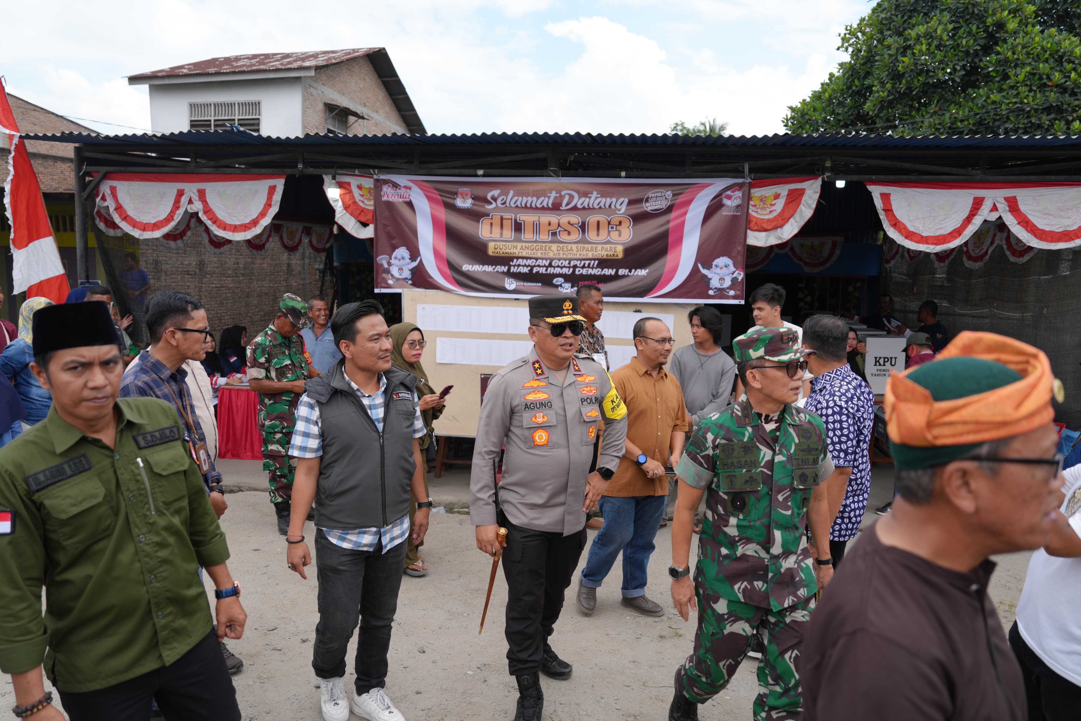 Pangdam I/BB Bersama Forkopimda Sumut Tinjau TPS Pemilu 2024 di Sejumlah Daerah