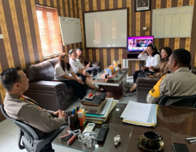 Kapolres Samosir Terima Audensi Rencana Ultra Trail Run TOTK Pemkab Samosir dan BPODT