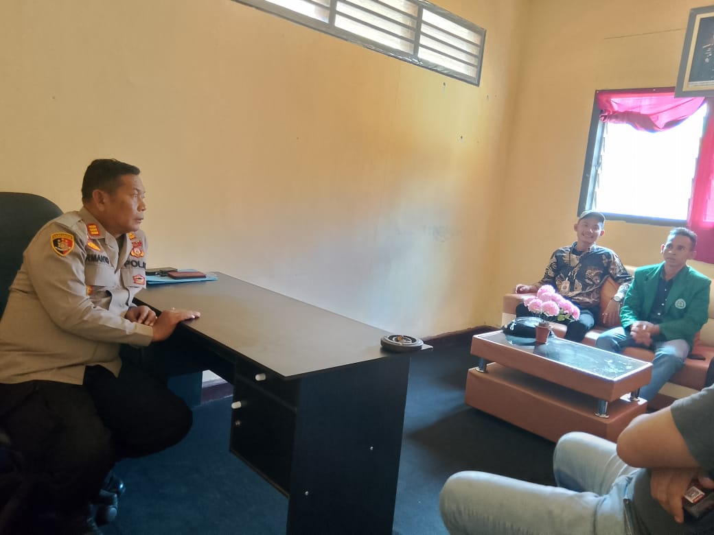 Kapolsek Sosopan Polres Palas, Menyambut Kedatangan Mahasiswa KKL