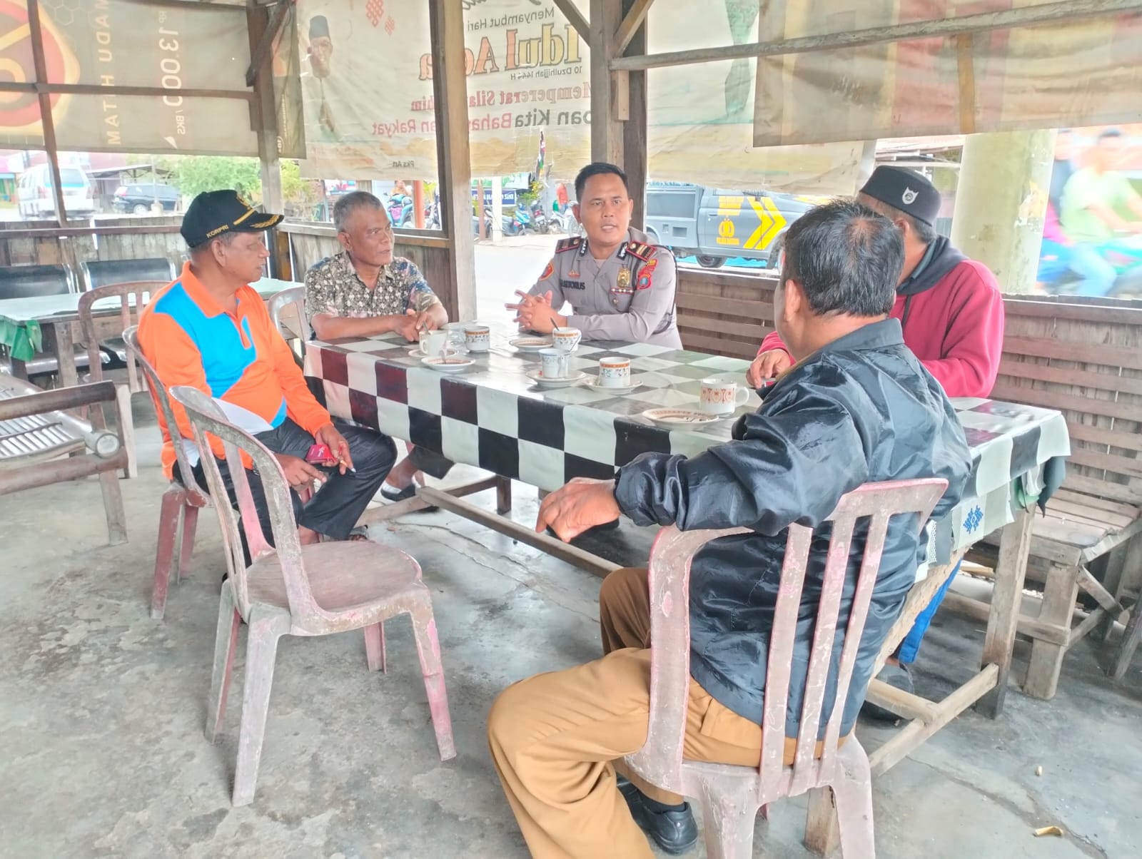 Kapolsek Barumun Tengah Melaksanakan Sambang di Desa Pasar Binanga