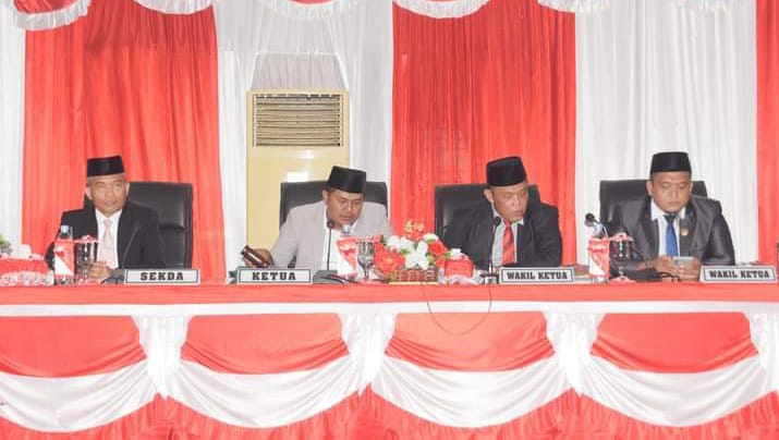 DPRD Palas Gelar Rapat Paripurna Penyampaian Nota Pengantar APBD Kabupaten Palas Tahun 2025