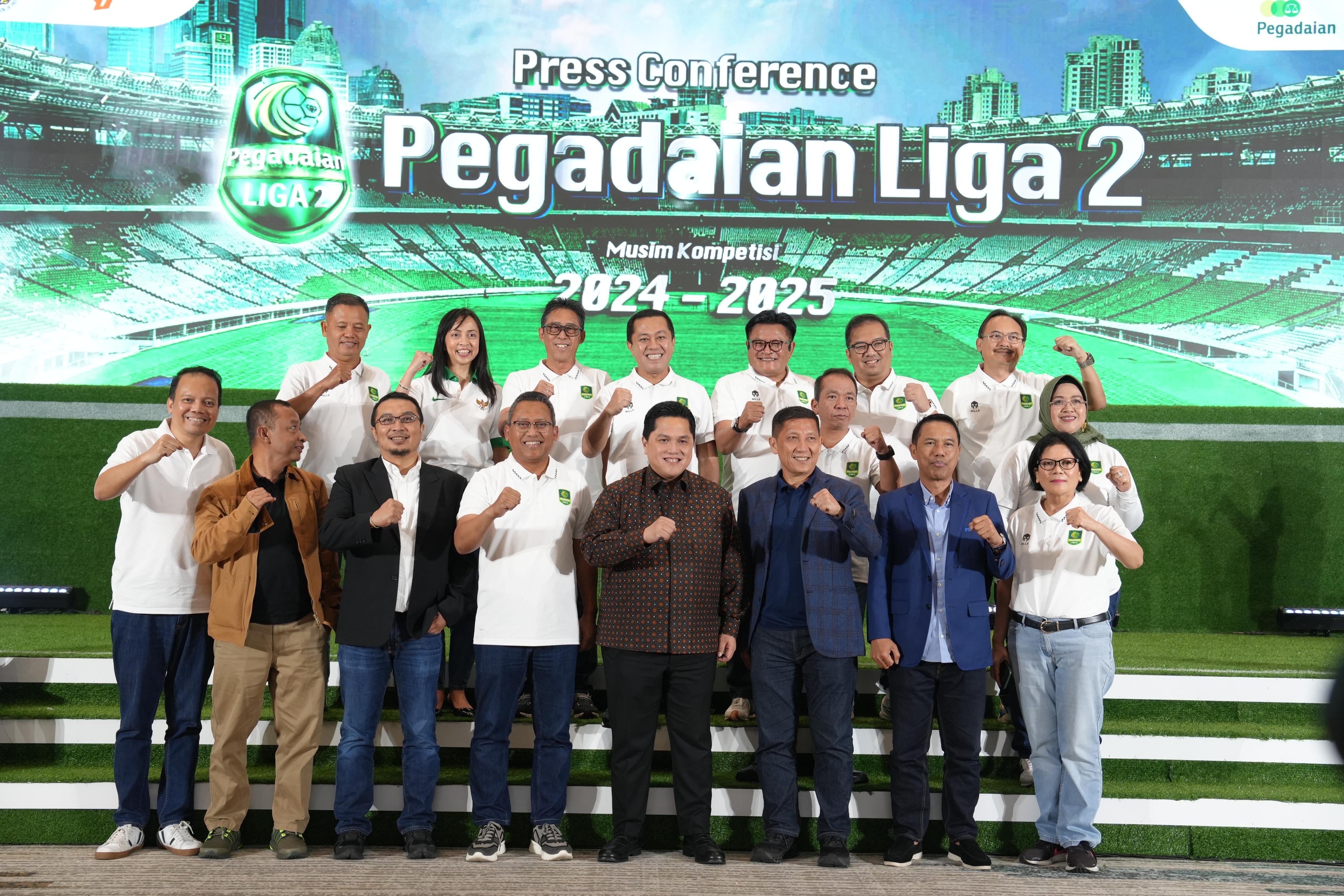 Pegadaian Liga 2 Kembali Hadir. Erick Thohir: Harus Solid Bangun Sepakbola Bersih