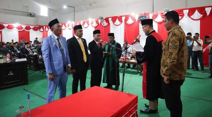 Rapat Paripurna Istimewa, Peresmian, Pengangkatan Pimpinan DPRD Palas Masa Jabatan 2024-2029
