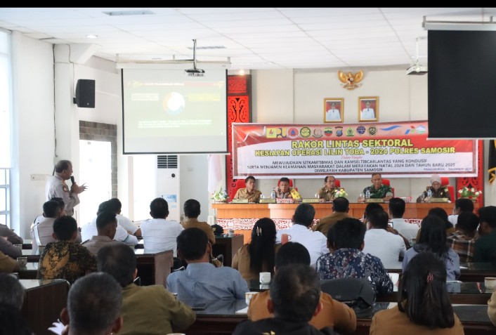 Bupati Samosir Pimpin Rapat Lintas Sektoral Kesiapan Operasi Lilin Toba