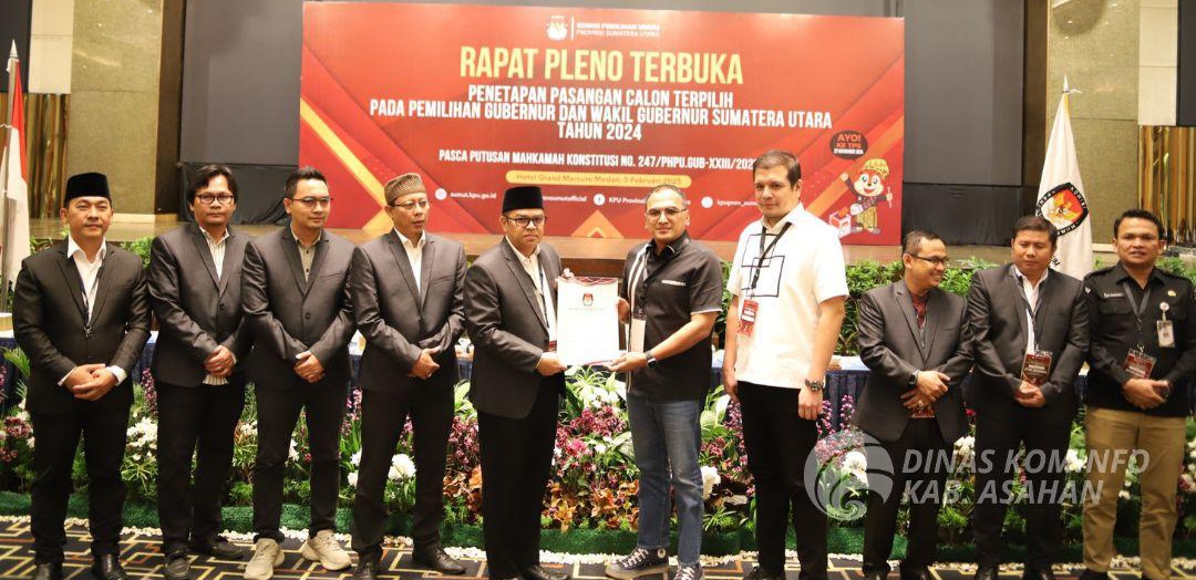 KPU Sumut Tetapkan H Surya BSc Sebagai Wagubsu Terpilih Periode 2025-2030.