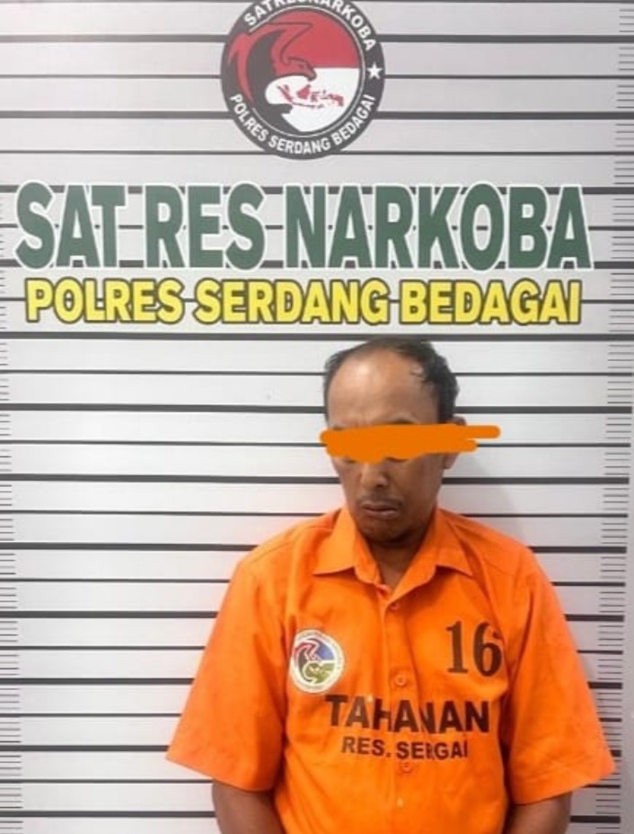 Terciduk Baru Beli Narkoba di Kampung Pon,Oknum PNS Dinas PU Pemko Tebing Tinggi Kini Tidur di Sel Polres Sergai