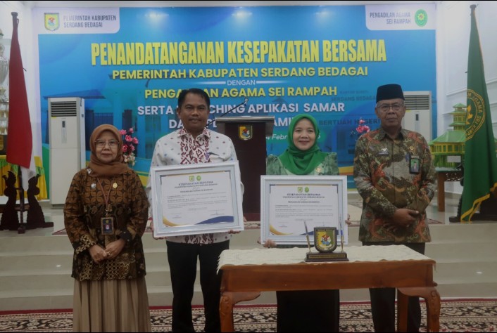 Luncurkan SAMAR dan Vitamin-A, Pemkab Sergai dan PA SR Teken MoU