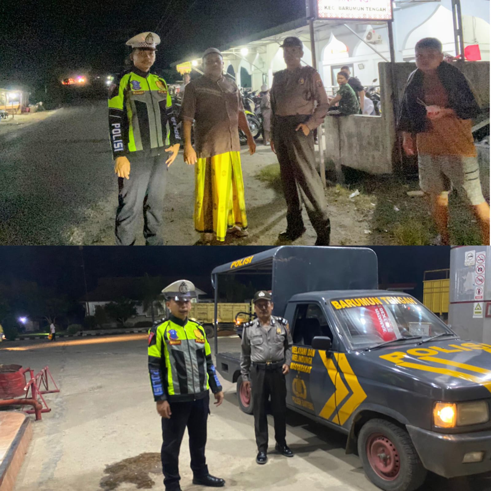 Giat Patroli Blue Light Personil Polsek Barteng, Pantau Situasi Seputaran Cegah Gangguan Kamtibmas Aksi Kejahatan