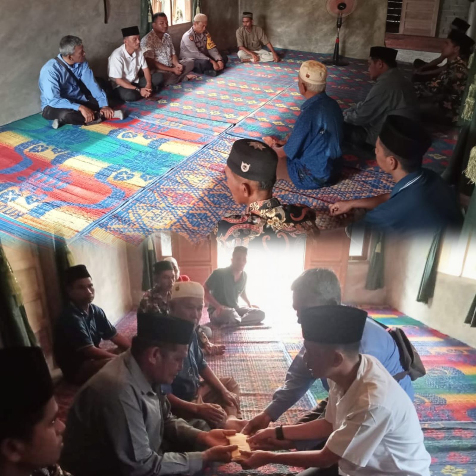 Personil Polsek Barteng Ziarah ke Rumah Duka Korban Kecelakaan Kerja Bersama Pihak PT GPN