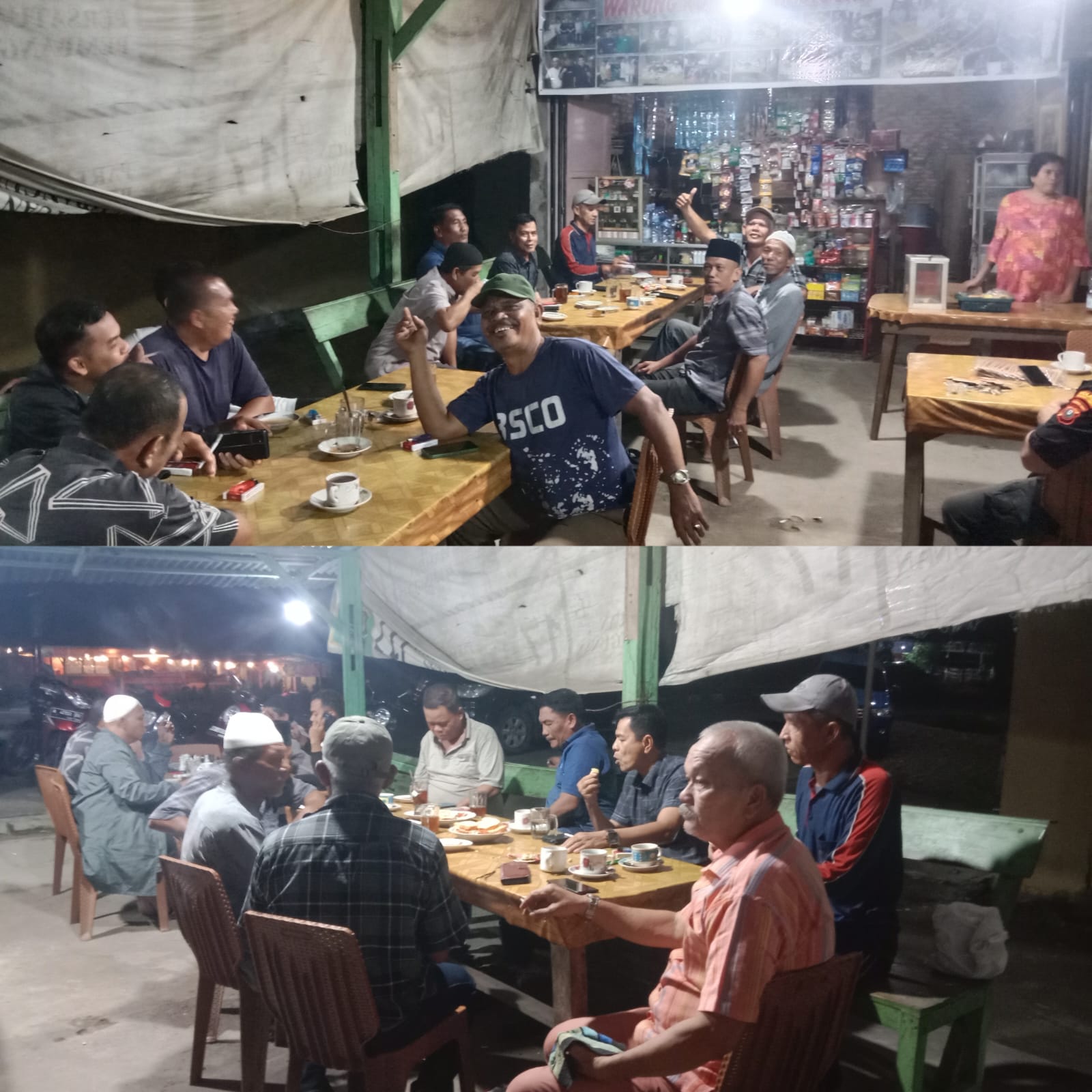 Momentum Bulan Suci Ramadhan, Personil Polres Palas Hadiri Silaturahmi dan Ngopi Bareng di Warung Kopi Siti