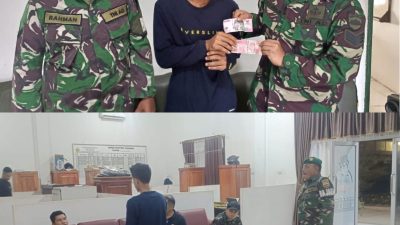 Babinsa Koramil 08/Barumun Kodim 0212/TS Tangkap Pengedar Uang Palsu, Pelaku Diserahkan Ke Polisi