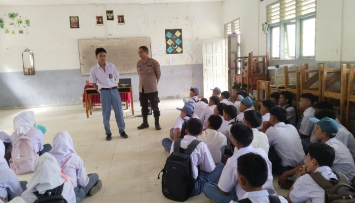 Polsek Barumun Sosialisasi Ops Patuh Toba 2025, Bahaya Narkoba dan Kenakalan Remaja