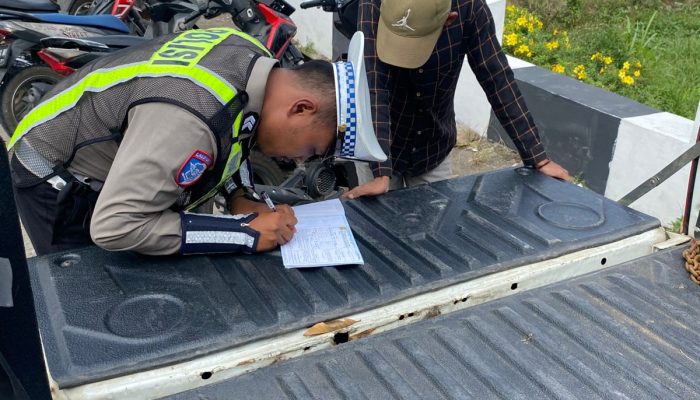 Unit Turjawali Polres Palas Kembali lakukan Penindakan Pelanggar Lalulintas pada Ops Patuh Toba 2025
