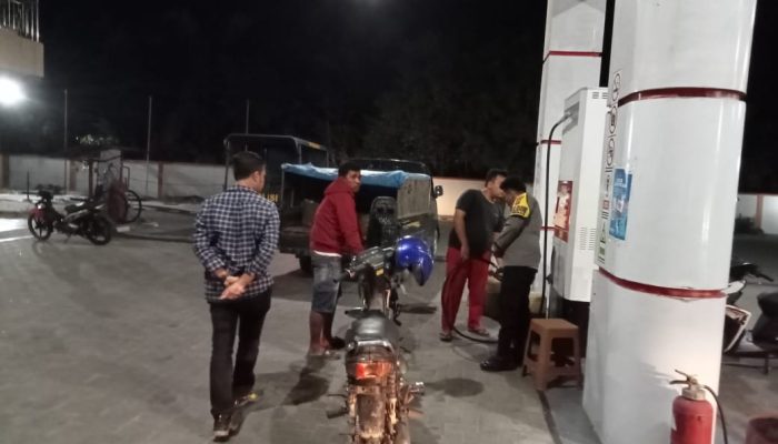 Polsek Barteng Melaksanakan Patroli Blue Light Malam Hari