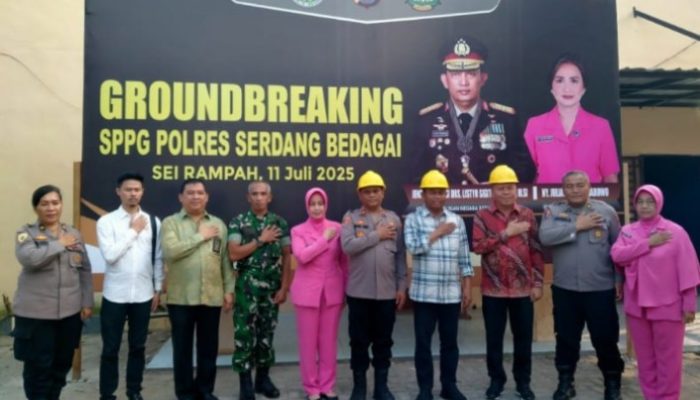 Kapolri Jenderal Pol Listyo Pimpin Ground Breaking SPPG Secara Virtual, Polres Sergai Targetkan 6 Minggu Siap
