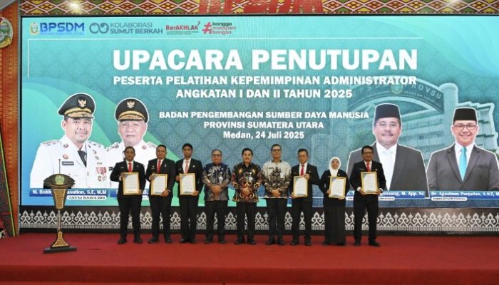 Sekdaprov Sumut Tekankan Pentingnya Alumni PKA Tetap Jalin Komunikasi, 75 Peserta Dinyatakan Lulus