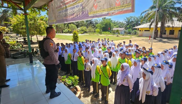 Polsek Sosa Polres Palas Gelar “Police Goes To School” di SMPN 2 Huragi, Ini yang di Sampaikan