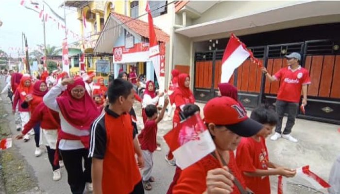 Semarakan HUT RI Ke 80 Warga Sidorame Barat Kecamatan Medan Perjuangan Ikuti Jalan Sehat