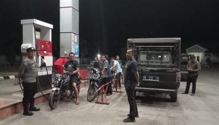 Patroli Blue Light Polsek Barumun Tengah Sasar Obyek Vital dan Pemukiman Warga