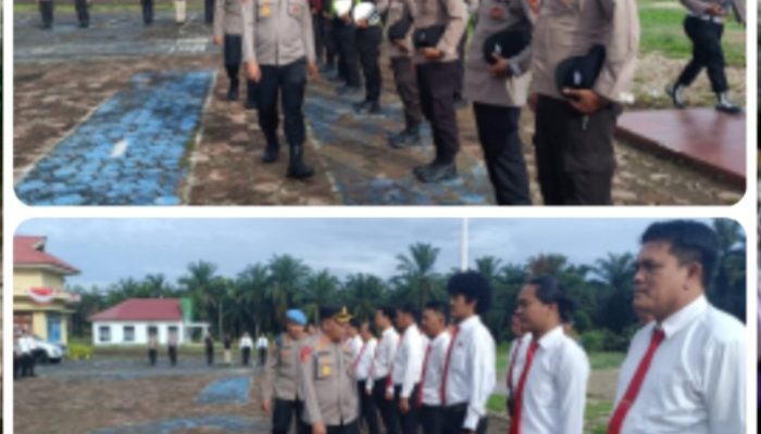 Kapolres Melaksanakan Pemeriksaan Kerapian Personil Polres Palas