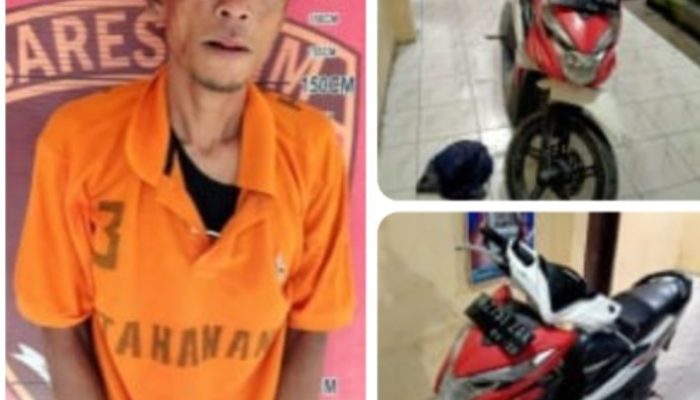 Pria Anak 7 Warga Deli Serdang Kepergok Warga Nyuri Beat, Nyaris Bonyok Dimasa Akhirnya Diamankan Polsek Perbaungan