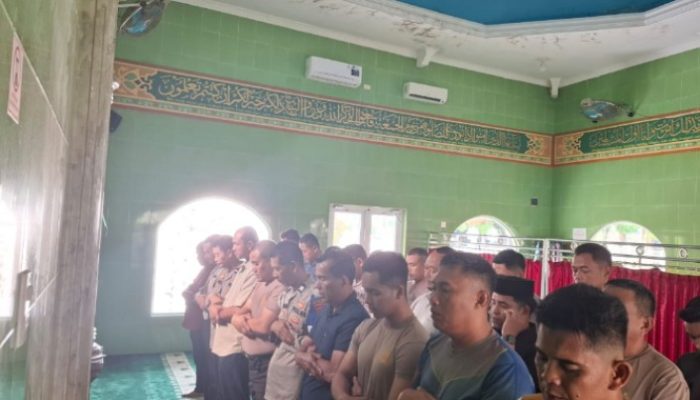 Turut Berdukacita yang Tulus,Atas Meninggalnya Drivel OJOL Alm. Affan Kurniawan,Polres Sergai Gelar Sholat Ghoib
