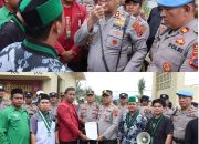 Kapolres Palas Pimpin Pengamanan dan Sambut Aspirasi Mahasiswa Cipayung Plus