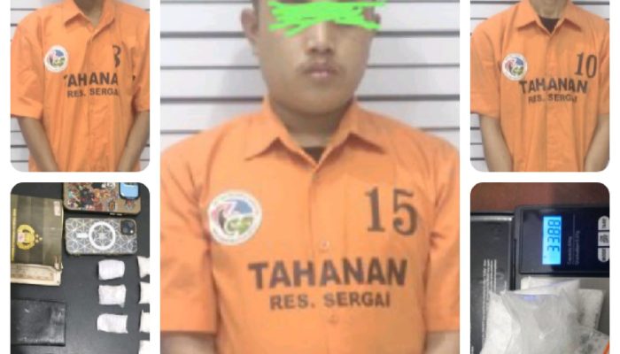 Barbut 33,88 Gram Sabu,Satres Narkoba Polres Sergai, Amankan 3 Pengedar Sabu