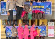 Satlantas Polres Palas Gelar Bakti Sosial HUT Lalu Lintas ke-70, Bagikan Paket Sembako kepada Warga