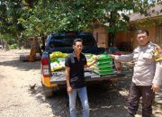Ringankan Beban Warga di Tengah Tingginya Harga Pangan, Bhabinkamtibmas Polsek Barumun Salurkan Beras Murah SPHP