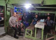 Demi Menciptakan Situasi yang Kondusif, Bhabinkamtibmas Polsek Barumun Sambang Cek Sat Kamling