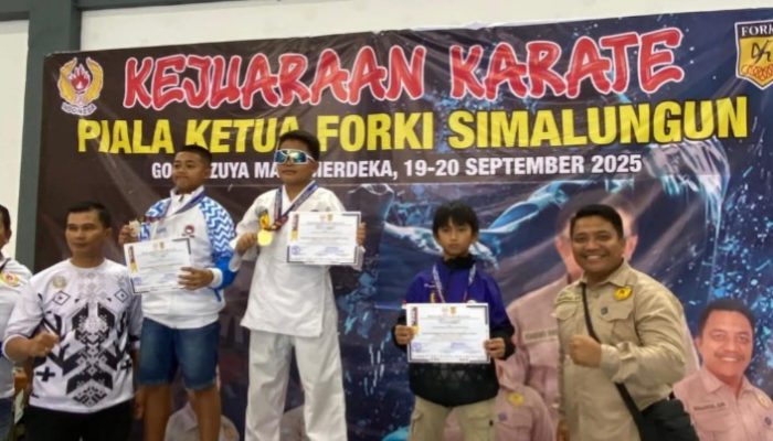 Atlit Karate Pakpak Bharat Berhasil Bawa Emas Di Kejuaraan Piala Ketua Forki Simalungun