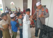Polres Padang Lawas Gelar “Jumat Curhat, dan Jumat Berkah” Bersama Jamaah Masjid Al-Amanah