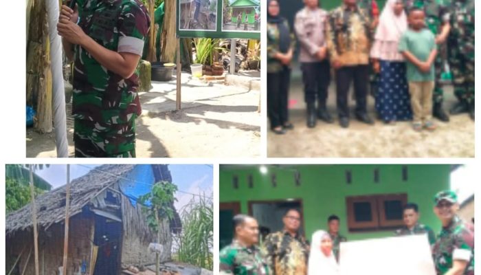 Dulunya Nyaris Roboh, Dandim 0204/DS Serahkan Rumah Layak Huni Beserta Fasilitas Kepada Nek Saniah