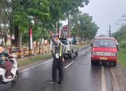 Pastikan Lalulintas Lancar, Kapos Lantas Barumun Tengah Gelar Pam Padat Pagi