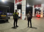 Personil Polsek Barteng Polres Palas Laksanakan Patroli Blue Light di Malam Hari