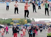 Program Rutin Pemkab Palas, Senam Bersama Masyarakat dan Pemerintah Setiap Hari Minggu